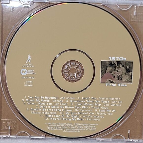 1970s First Kiss CD 2004 Compiliation Various Artists Pure Gold Collection - Picture 8 of 8